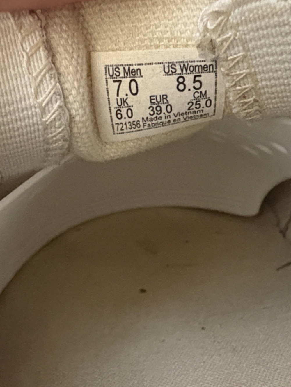 Vans Gray Canvas Slip-On Loafers - Picture 3 of 8
